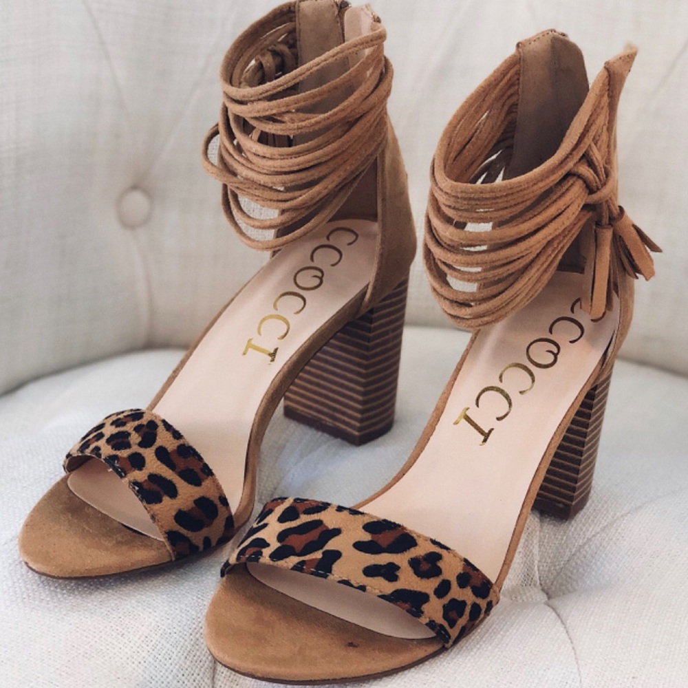 NEW with box CCOCCI leopard heels